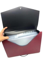 Cặp nhựa 12 ngăn Stacom A4