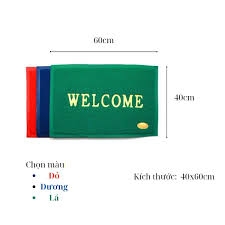 Thảm nhựa Welcome 3A 40x60 cm