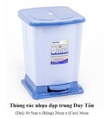 Thùng rác có chân đạp Duy Tân