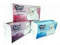 Khăn giấy rút Pulppy Polar Bear 250 tờ, 2 lớp