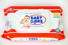 Khăn ướt Baby Care không mùi 80 tờ