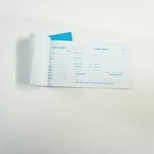Giấy biên nhận 1 liên có răng cưa