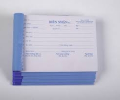 Giấy biên nhận 1 liên có răng cưa