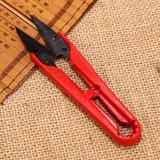 Kéo bấm chỉ cán nhựa màu đỏ DJ-107