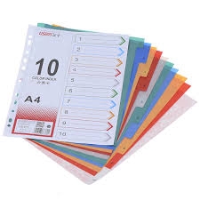 Bìa phân trang nhựa LD - Dày 16v