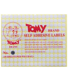 Nhãn Decal Tomy từ số 99 -> 124 (10 tờ/xấp)