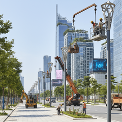 Đầu Cột Đèn Trang Trí Gang Đúc ZALAA - Tinh Hoa Kiến Trúc