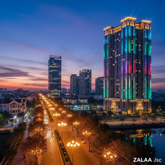 Đèn Rọi Hắt Mặt Dựng ZALAA - Giải Pháp Chiếu Sáng Kiến Trúc IP67