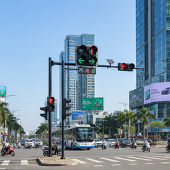 Đèn Tín Hiệu Giao Thông D300 Cho Xe Cơ Giới ZALAA