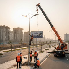 Phụ Kiện & Dịch Vụ Thi Công Cột Đèn Chiếu Sáng ZALAA