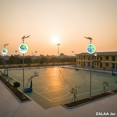 Đèn LED Sân Đa Năng Trường Học ZALAA Chống Va Đập, An Toàn