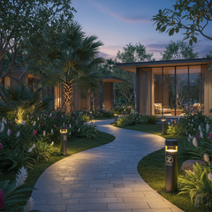 Trụ Bollard Đèn Dẫn Hướng Lối Đi Cảnh Quan ZALAA Chính Hãng