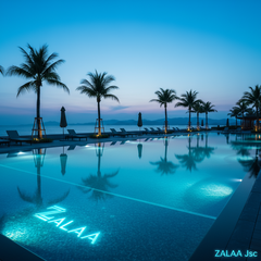 Đèn LED Dưới Nước Hồ Bơi ZALAA IP68 Chuyên Dụng Cho Dự Án