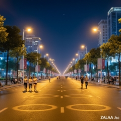 Đèn Đường LED ZALAA Chiếu Sáng Đô Thị, Dự Án | Báo Giá Tốt