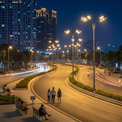 Đèn Đường LED Hybrid Thông Minh ZALAA | Giải Pháp Năng Lượng Tái Tạo