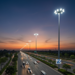 Cột Đèn Cao Áp ZALAA Chiếu Sáng Công Cộng - Thép Mạ Kẽm Bền Bỉ