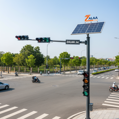 Bộ Đèn Tín Hiệu Giao Thông NLMT ZALAA Cho Giao Lộ Thông Minh