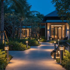 Cột Đèn Sân Vườn Năng Lượng Mặt Trời ZALAA Chính Hãng