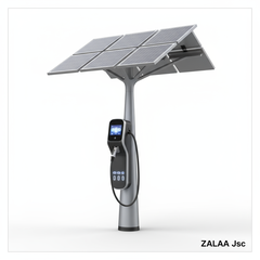Cây Đèn NLMT Tích Hợp Trạm Sạc USB, EV Charger ZALAA