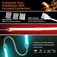 Đèn LED Dây COB Neon Linh Hoạt 10W COBFreeCut-2 IP67 Cắt Tự Do - ZALAA OEM/ODM Flexible Neon COB LED Strip