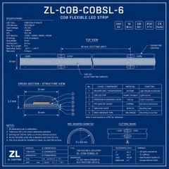 Đèn LED Dây ZALAA COB Smart Flexible RGB 8W/m DC24V IP20 Không Điểm Sáng - ZALAA OEM/ODM Smart Strip Lights