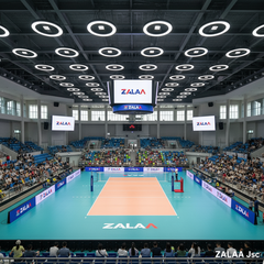 Đèn LED Sân Bóng Rổ, Bóng Chuyền ZALAA Chống Chói, Va Đập