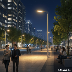 Đèn Đường LED Thông Minh ZALAA: Giải Pháp Kết Nối Cho Smart City