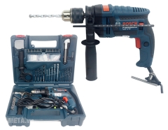Máy khoan động lực Bosch GSB 13 RE (gồm bộ set 100 món)