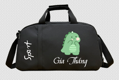 IN TÊN + LOGO THEO YÊU CẦU Túi trống thể thao du lịch HUNTER có ngăn đựng giày riêng. Vải bố pvc chống thấm