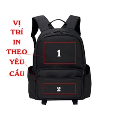 IN TÊN - LOGO THEO YC - VICKY Balo nam nữ thời trang hàn quốc, chất vải bố trượt nước chống thấm, size 42 x 30cm ngăn đựng laptop chống sốc