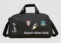 IN TÊN + LOGO THEO YÊU CẦU Túi trống thể thao du lịch HUNTER có ngăn đựng giày riêng. Vải bố pvc chống thấm