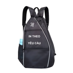 Balo thể thao đựng vợt TROY Pickleball, cầu lông, Tennis, vải bố chống thấm, size 45 x 33 x 18cm