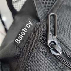 Balo dây rút thể thao có ngăn lưới đựng bóng rổ, bóng đá TROY Sport, vải bố PVC chống thấm