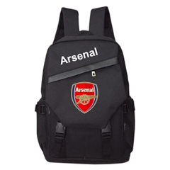 Balo du lịch thể thao TROY phối nắp khóa xéo họa tiết logo câu lạc bộ bóng đá chất vải bố chống thấm