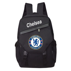 Balo du lịch thể thao TROY phối nắp khóa xéo họa tiết logo câu lạc bộ bóng đá chất vải bố chống thấm