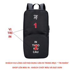IN TÊN - LOGO THEO YÊU CẦU - Balo thể thao đựng vợt pickleball, vợt cầu lông TROY TARUS, chất vải bố chống thấm