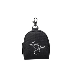 IN TÊN LOGO THEO YC - OVAL Ví móc khóa đựng tiền lẻ, phụ kiện tai nghe,. chất vải bố pvc chống thấm, size 9 x 7 x 4cm