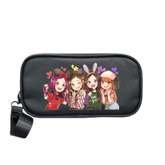 Bóp đựng bút viết VIRGO - HỌA TIẾT size 22cm nhiều ngăn, chất vải bố pvc chống thấm