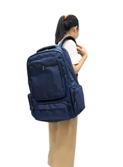 Balo du lịch nhiều ngăn TROY BLVQ đựng đồ siêu to size 57 x 37 x 19cm. Vải bố pvc chống thấm