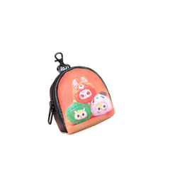 Ví móc khóa TROY OVAL-S đựng tiền lẻ đồ dùng cá nhân nhỏ gọn có chọn hình