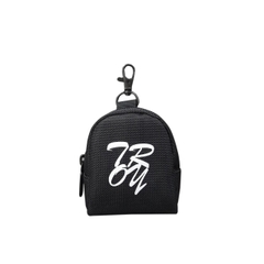 Ví móc khóa TROY OVAL đựng tiền lẻ, phụ kiện tai nghe,. chất vải bố pvc chống thấm, size 9 x 7 x 4cm