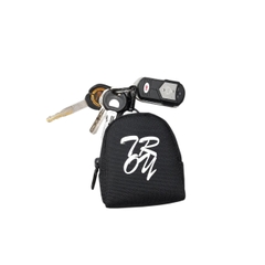 Ví móc khóa TROY OVAL đựng tiền lẻ, phụ kiện tai nghe,. chất vải bố pvc chống thấm, size 9 x 7 x 4cm