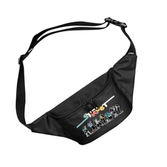 Túi bao tử đeo hông TROY ISTYLE, túi đeo ngực, đeo chéo nam nữ, vải bố chống thấm, size 22x13x7cm