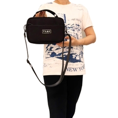 Túi đeo chéo nam nữ TROY LION , chất vải bố pvc chống thấm, size 22 x 14 x 7cm