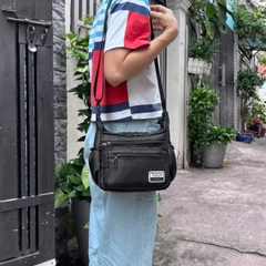 Túi đeo chéo nhiều ngăn TROY SLAY BAG chất vải dù trượt nước, size 21 cm