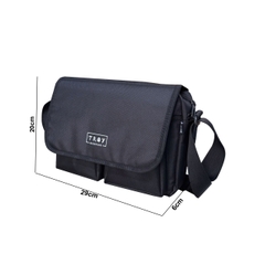 Túi đeo chéo nam nữ thời trang TROY IBOX vải bố chống thấm nước, size 29 x 20 x 6cm nhiều ngăn