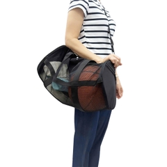 Túi trống lưới thể thao đa năng TROY GYMBALL đựng bóng rổ, bóng đá, vợt pickleball Size 50 x 24cm