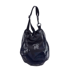 Túi lưới đáy tròn đựng bóng rổ bóng đá có quai đeo chéo