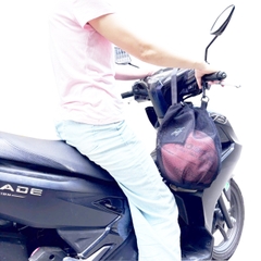 Túi lưới đáy tròn đựng bóng rổ bóng đá có quai đeo chéo