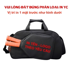 Túi trống thể thao TROY PICK-BAG đựng vợt pickleball, ngăn đựng giày riêng. Vải bố pvc chống thấm